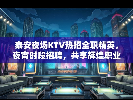 泰安夜场KTV热招全职精英，夜宵时段招聘，共享辉煌职业路