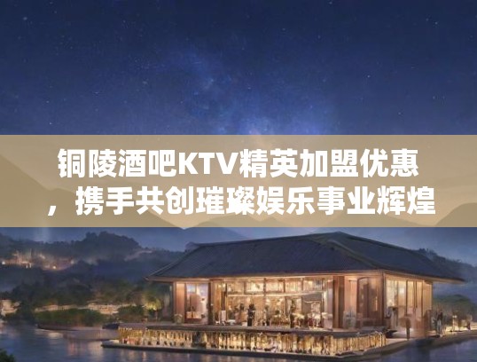 铜陵酒吧KTV精英加盟优惠，携手共创璀璨娱乐事业辉煌