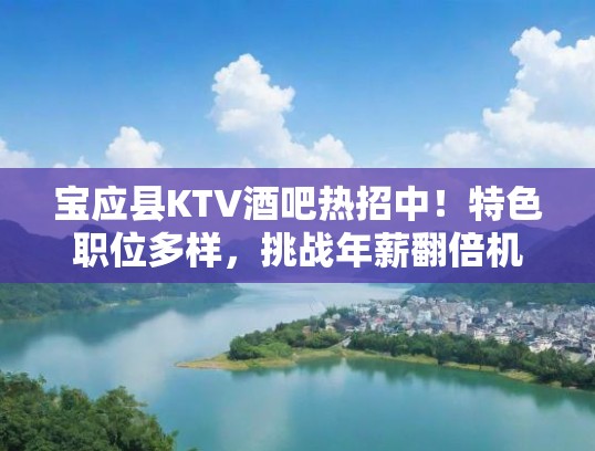 宝应县KTV酒吧热招中！特色职位多样，挑战年薪翻倍机会来袭！