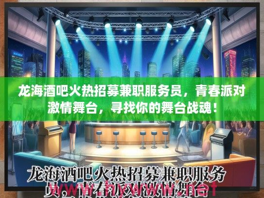 龙海酒吧火热招募兼职服务员，青春派对激情舞台，寻找你的舞台战魂！